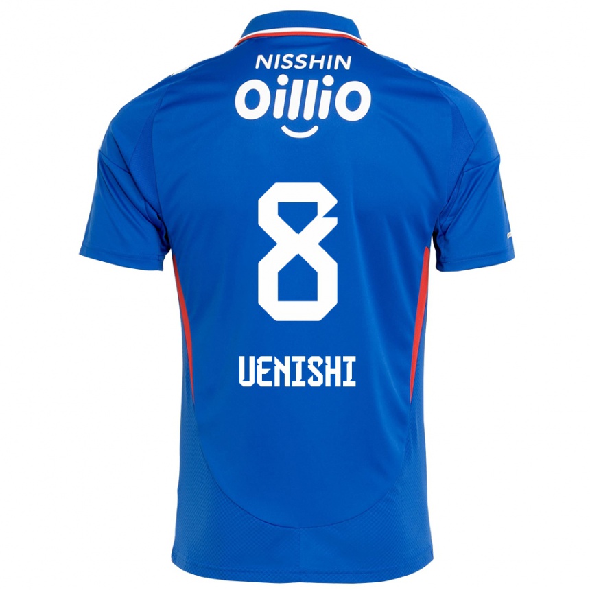 גברים כדורגל Haruki Uenishi #8 כחול מלכותי לבן ג'רזי ביתית 2025/26