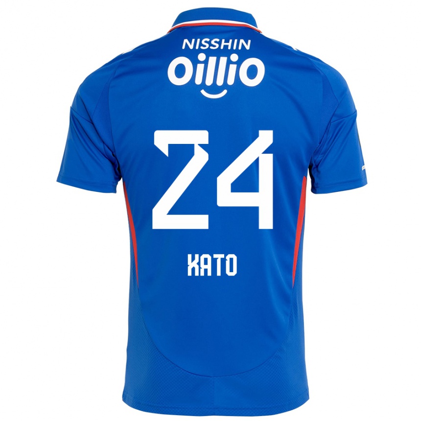 גברים כדורגל Hijiri Kato #24 כחול מלכותי לבן ג'רזי ביתית 2025/26
