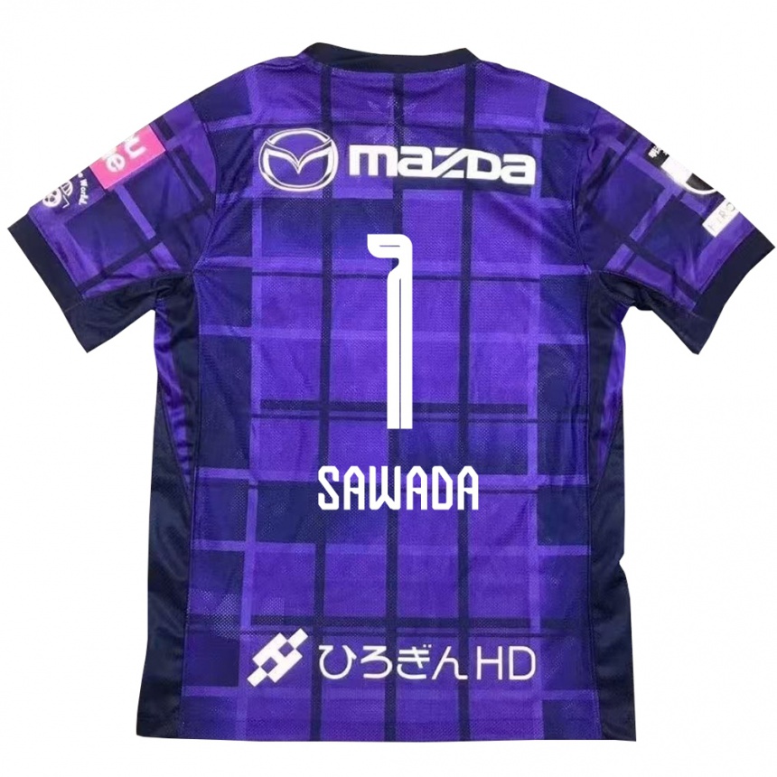 גברים כדורגל Shunsuke Sawada #1 לבן כתום ג'רזי ביתית 2025/26