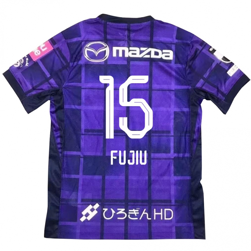 גברים כדורגל Natsumi Fujiu #15 לבן כתום ג'רזי ביתית 2025/26