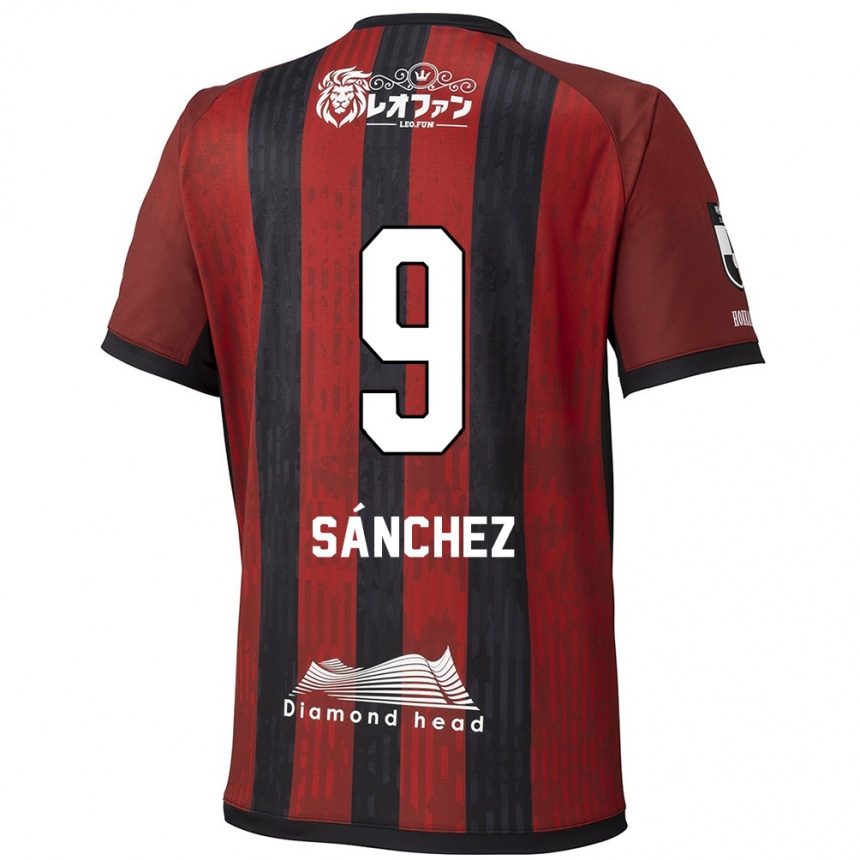 גברים כדורגל Jordi Sánchez #9 כחול אדום ג'רזי ביתית 2025/26