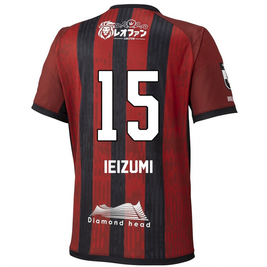 גברים כדורגל Rei Ieizumi #15 כחול אדום ג'רזי ביתית 2025/26