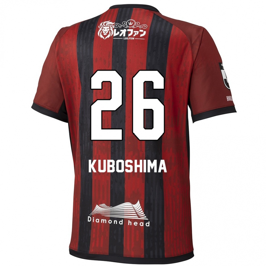 גברים כדורגל Takeharu Kuboshima #26 כחול אדום ג'רזי ביתית 2025/26