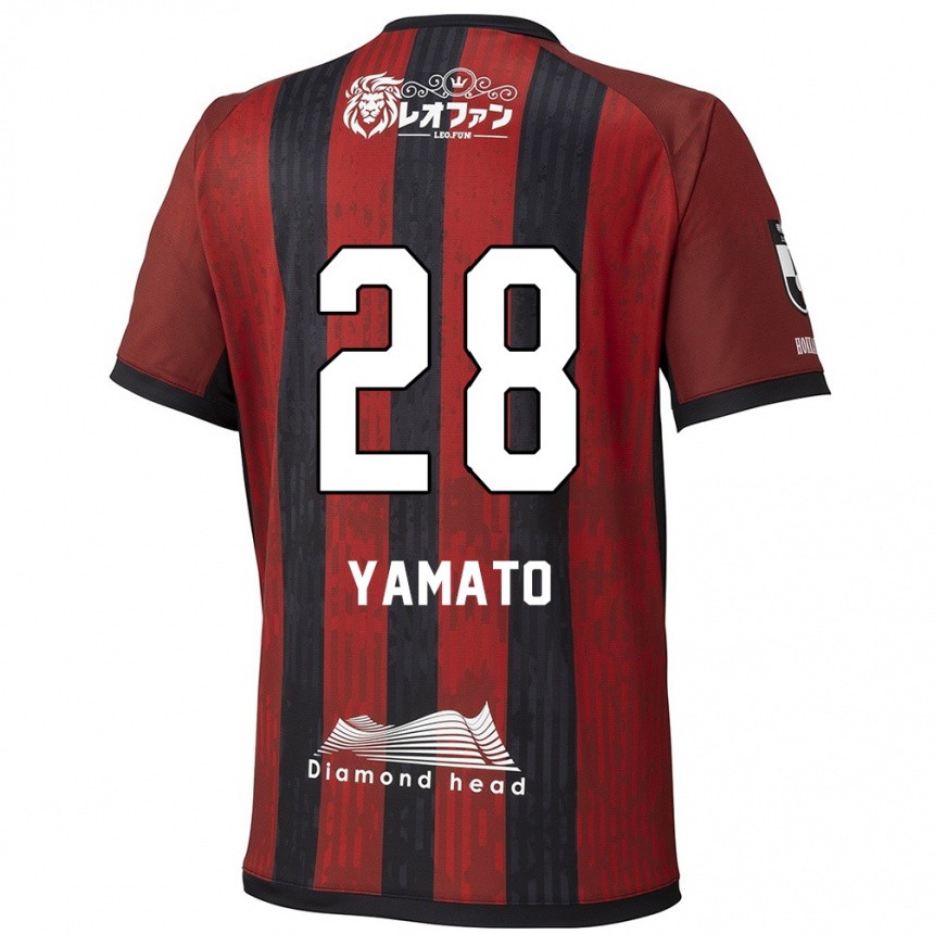 גברים כדורגל Yamato Okada #28 כחול אדום ג'רזי ביתית 2025/26