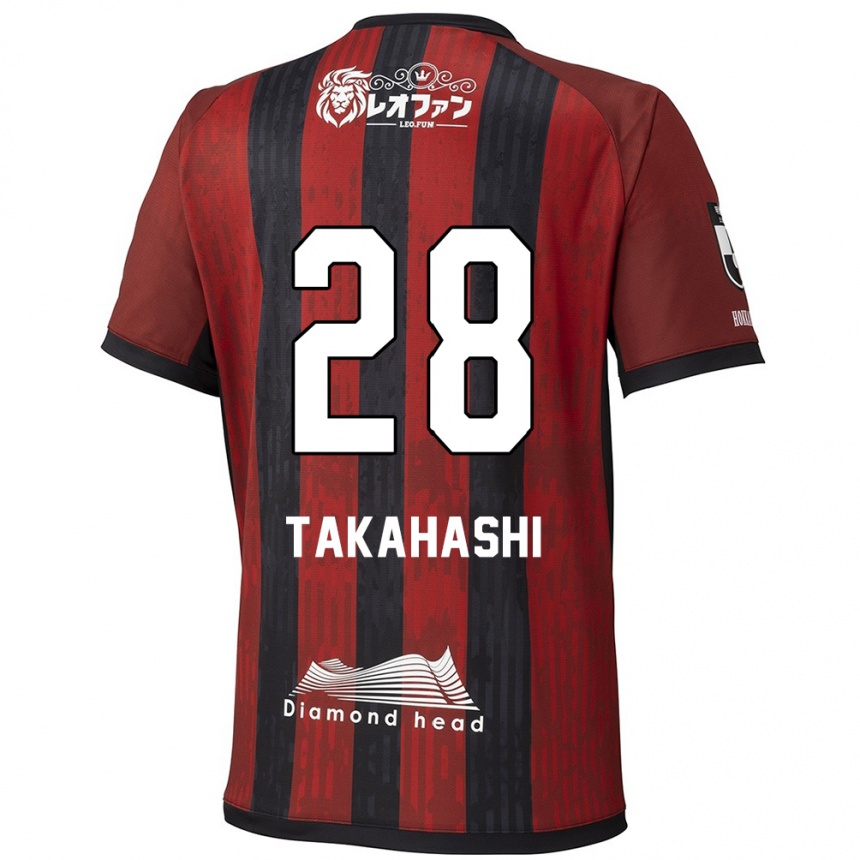 גברים כדורגל Koga Takahashi #28 כחול אדום ג'רזי ביתית 2025/26