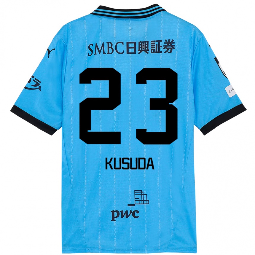 גברים כדורגל Haruki Kusuda #23 לבן תכלת שמיים ג'רזי ביתית 2025/26