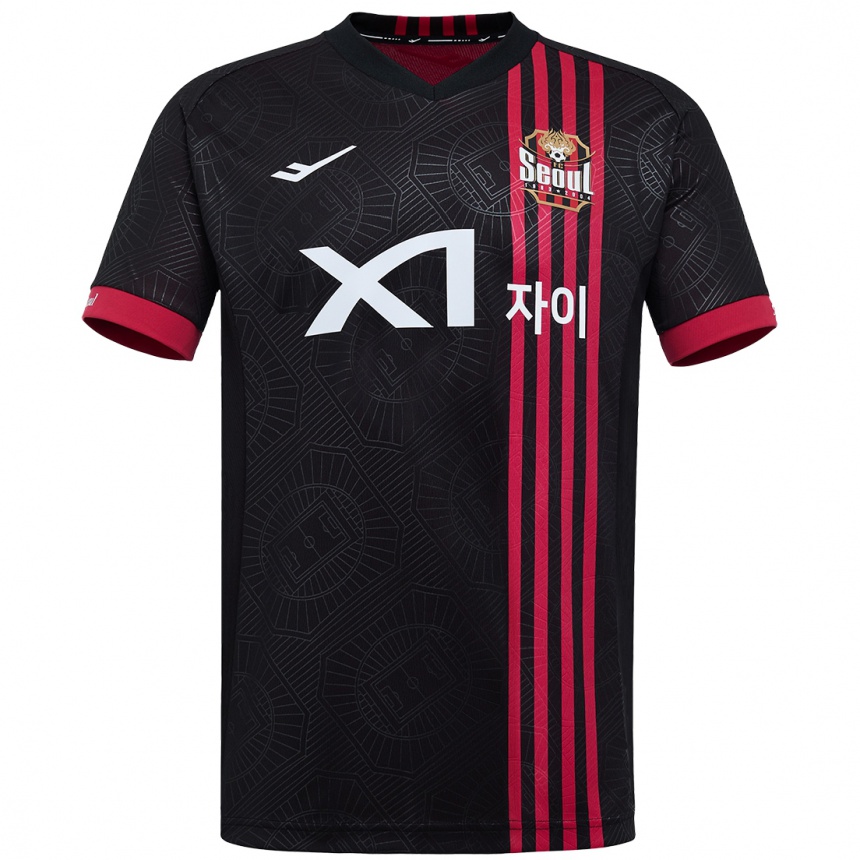 גברים כדורגל Hyun-Seo Bae #33 לבן שחור ג'רזי ביתית 2025/26