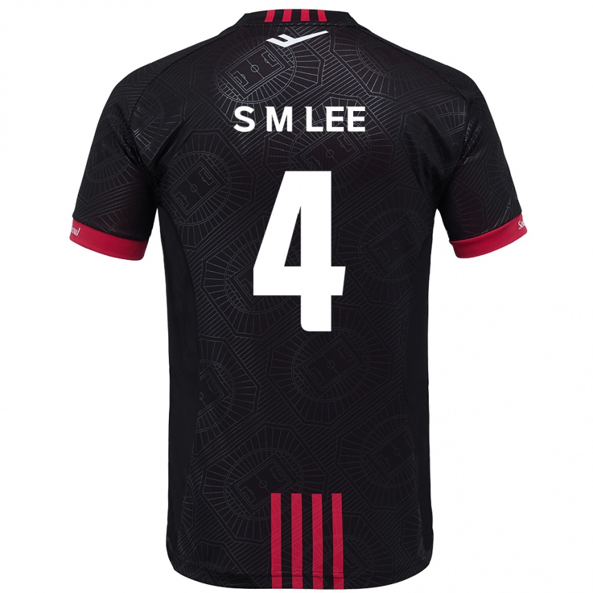 גברים כדורגל Sang-Min Lee #4 לבן שחור ג'רזי ביתית 2025/26