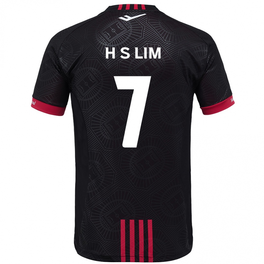 גברים כדורגל Sang-Hyub Lim #7 לבן שחור ג'רזי ביתית 2025/26