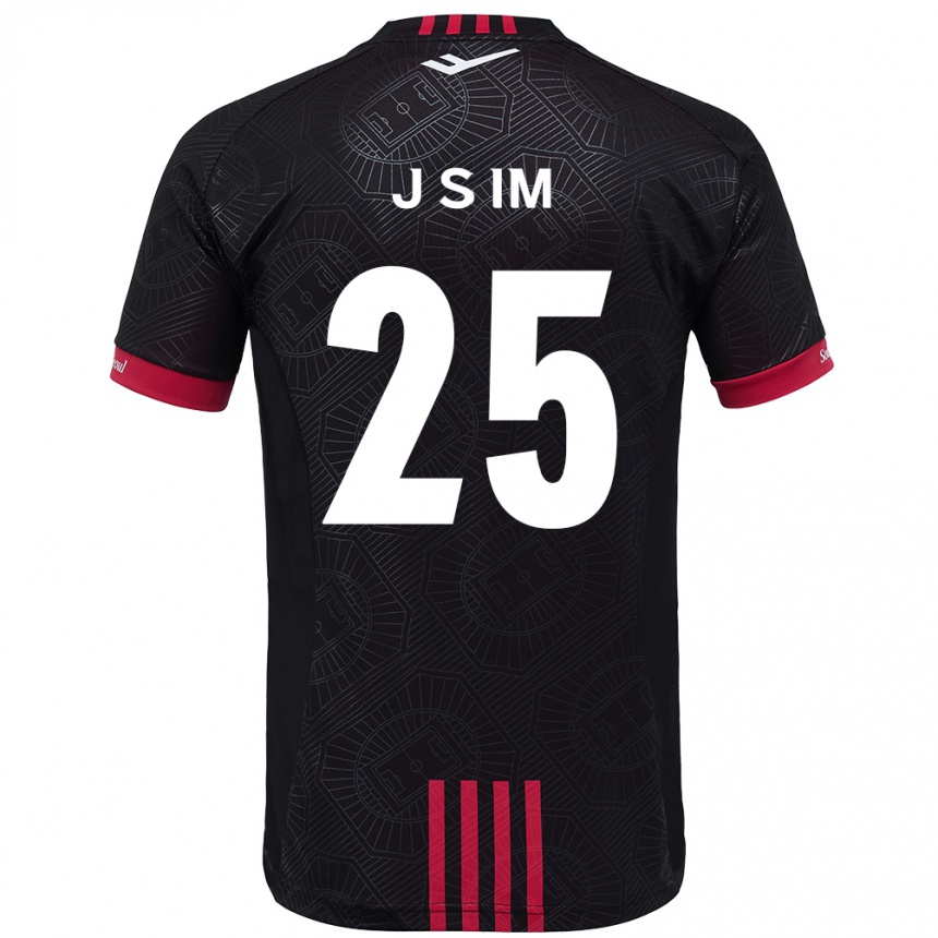 גברים כדורגל Joon-Seob Im #25 לבן שחור ג'רזי ביתית 2025/26