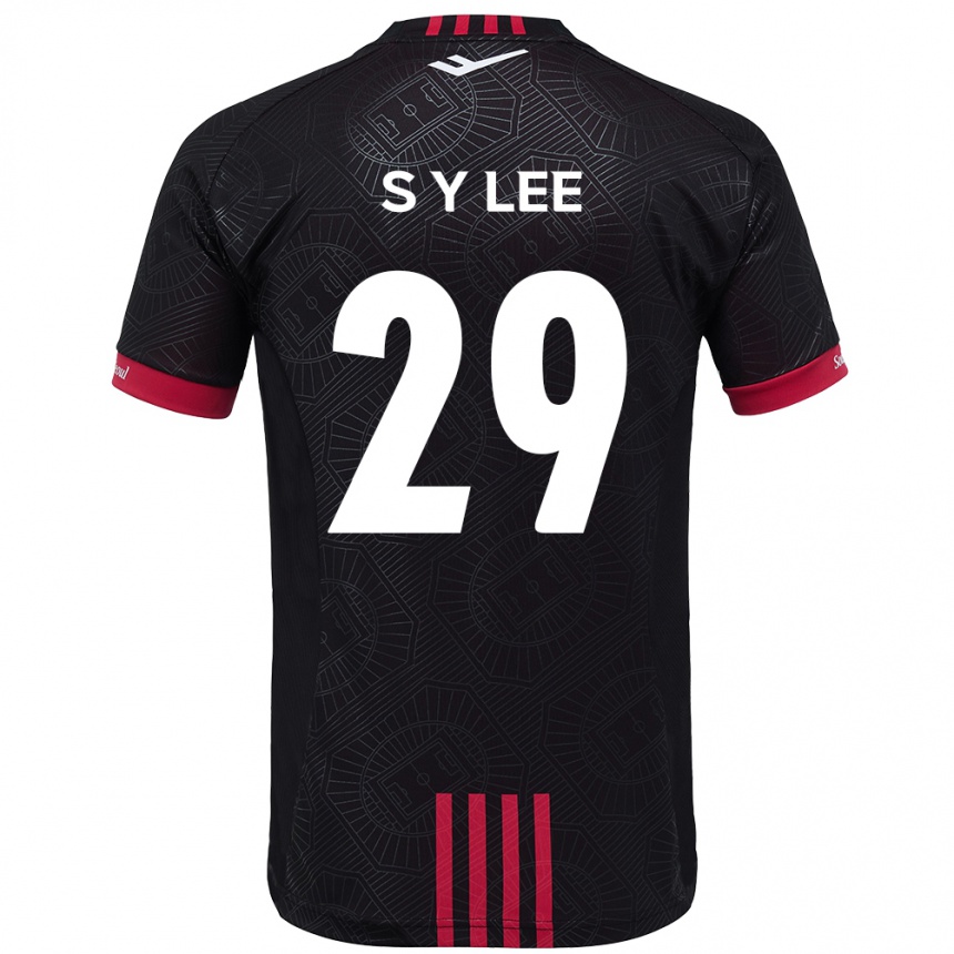 גברים כדורגל Seong-Yun Lee #29 לבן שחור ג'רזי ביתית 2025/26