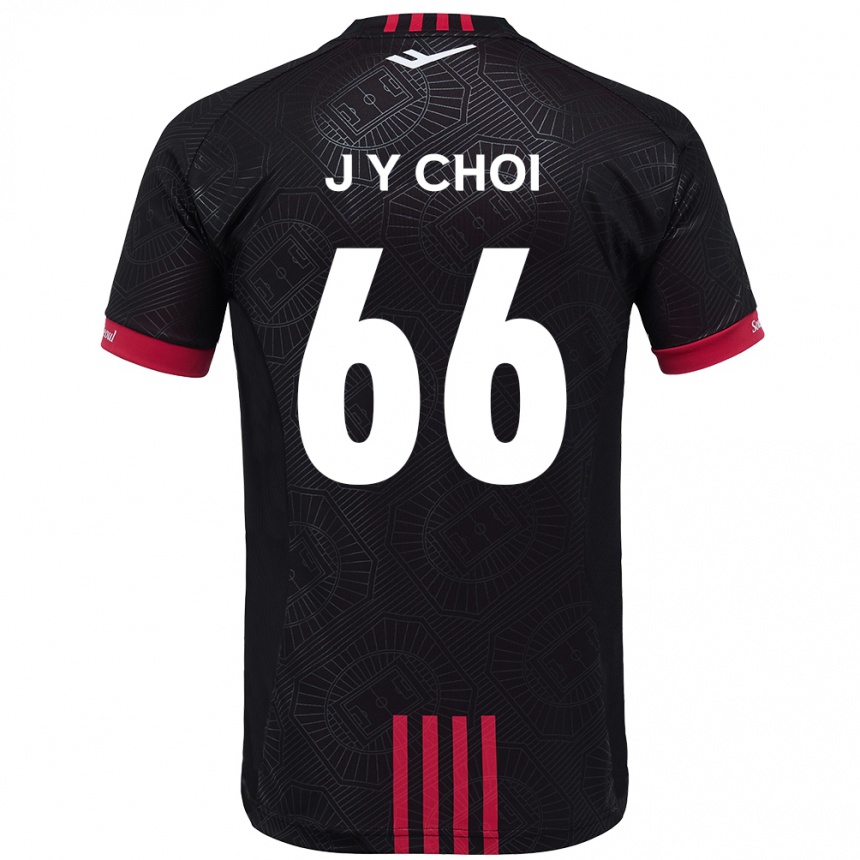 גברים כדורגל Jun-Yeong Choi #66 לבן שחור ג'רזי ביתית 2025/26