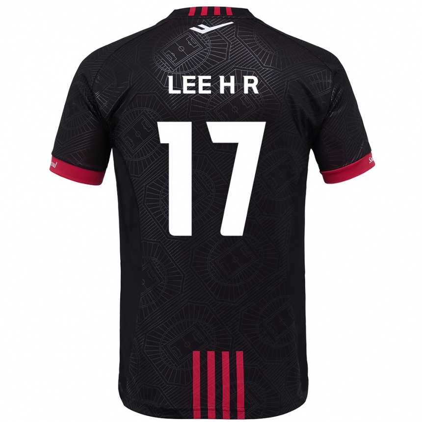 גברים כדורגל Lee Ha-Rim #17 לבן שחור ג'רזי ביתית 2025/26