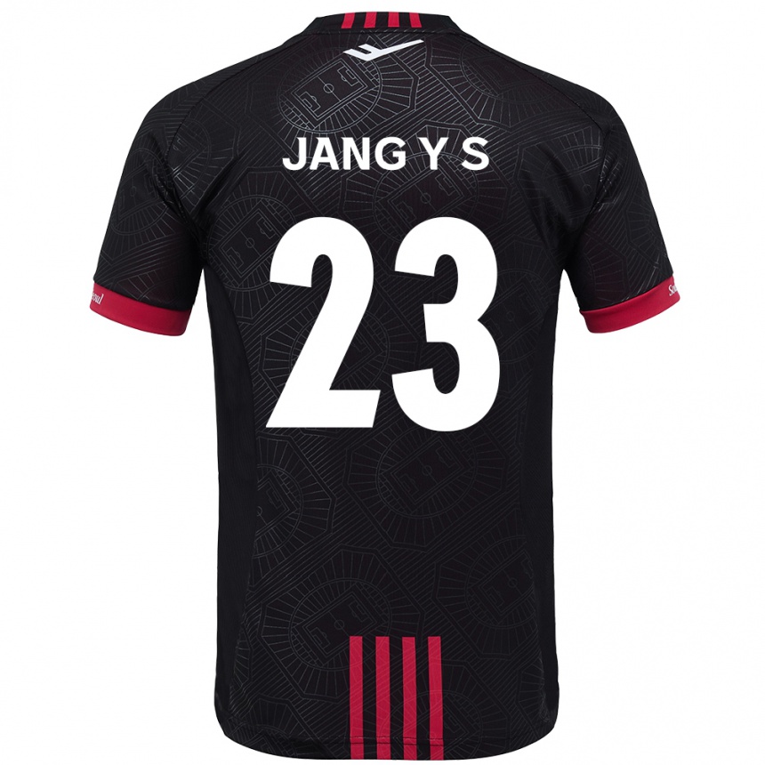 גברים כדורגל Jang Yoon-Seo #23 לבן שחור ג'רזי ביתית 2025/26