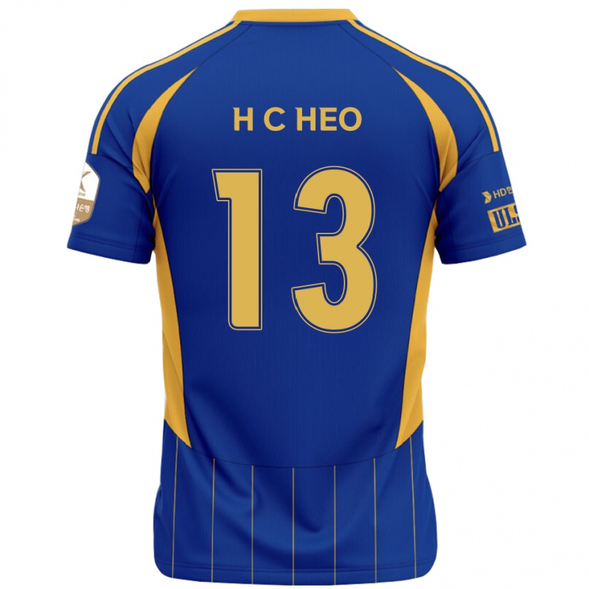 גברים כדורגל Chan-Hoe Heo #13 לבן תכלת שמיים ג'רזי ביתית 2025/26
