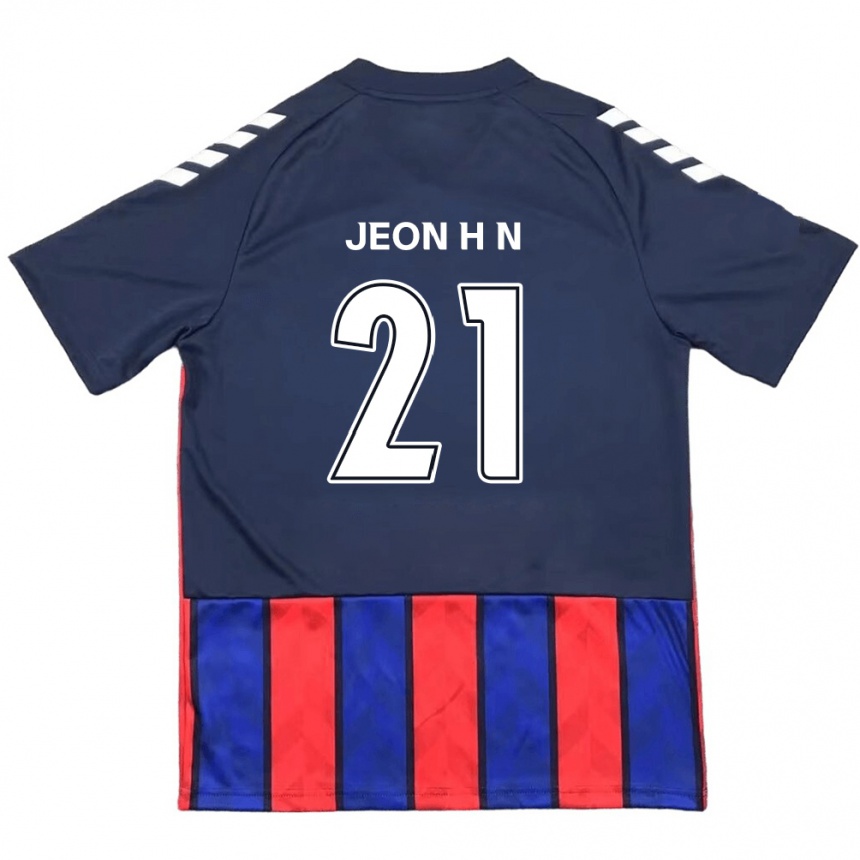 גברים כדורגל Jeon Ha-Neul #21 לבן פנינה אדום ג'רזי ביתית 2025/26