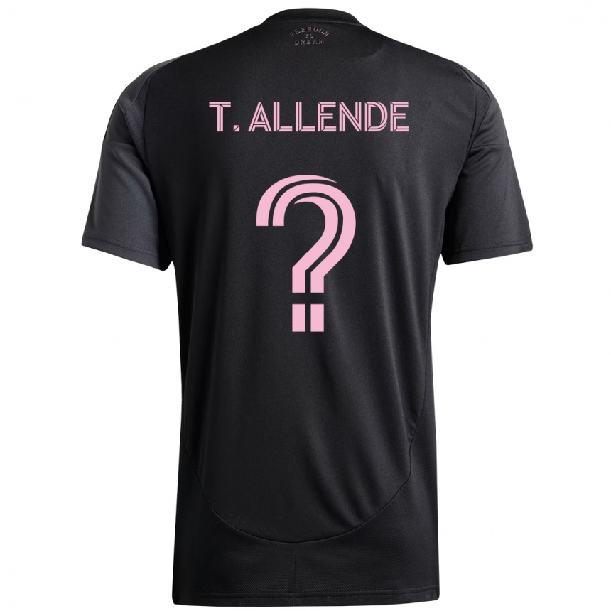 גברים כדורגל Tadeo Allende #0 ורוד שחור הרחק ג'רזי 2025/26