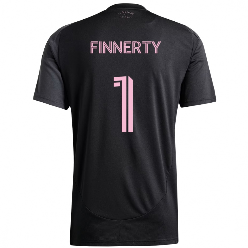 גברים כדורגל Owen Finnerty #1 ורוד שחור הרחק ג'רזי 2025/26