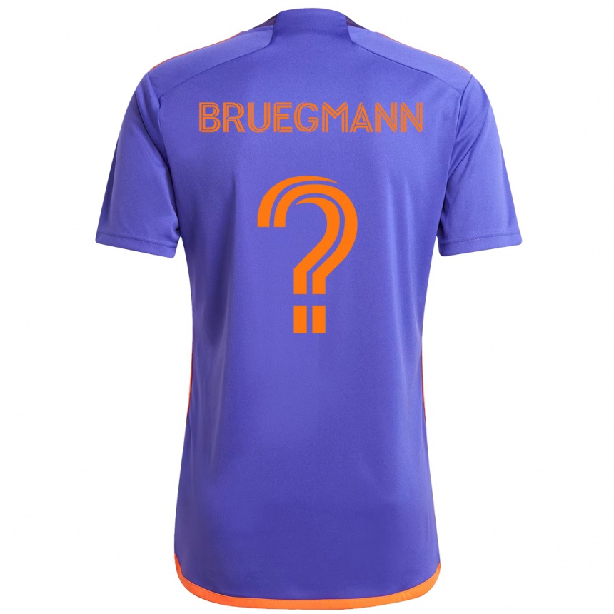 גברים כדורגל Lukas Bruegmann #0 כתום לבן הרחק ג'רזי 2025/26