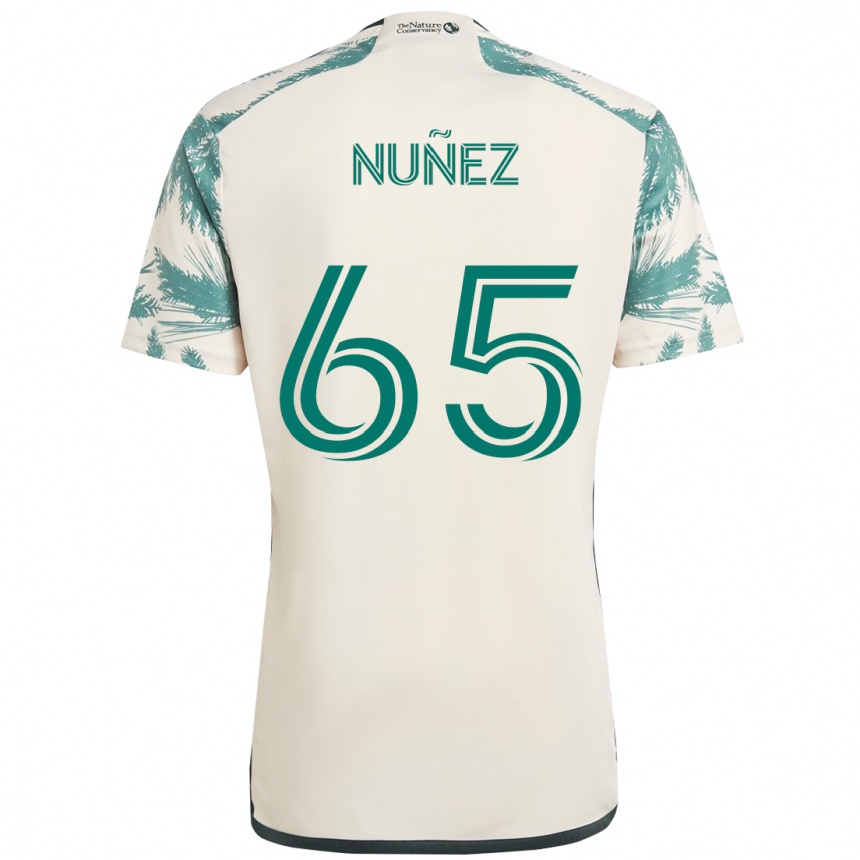 גברים כדורגל Daniel Nuñez #65 שחור חום הרחק ג'רזי 2025/26