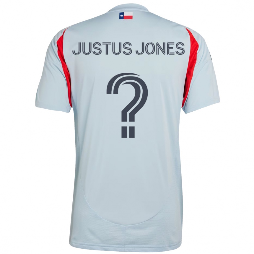 גברים כדורגל Justus Jones #0 תכלת אדום הרחק ג'רזי 2025/26