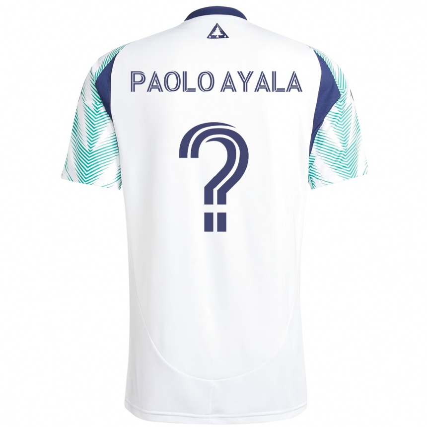 גברים כדורגל Paolo Ayala #0 כחול אדום הרחק ג'רזי 2025/26