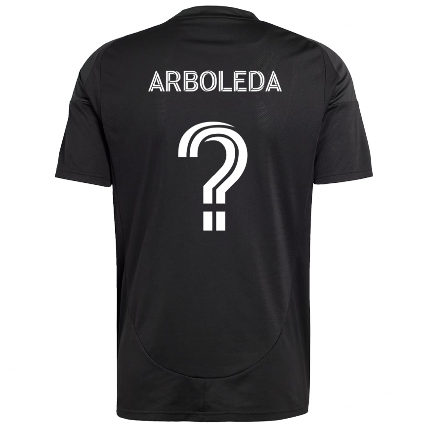 גברים כדורגל Jeyden Arboleda #0 תכלת שמיים לבן הרחק ג'רזי 2025/26