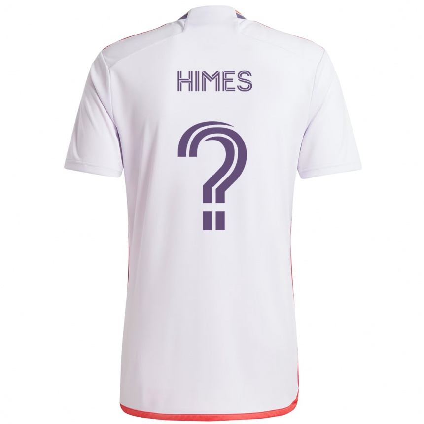 גברים כדורגל Tristan Himes #0 סגול לבן הרחק ג'רזי 2025/26