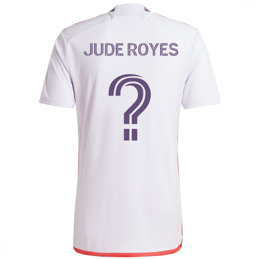 גברים כדורגל Jude Royes #0 סגול לבן הרחק ג'רזי 2025/26
