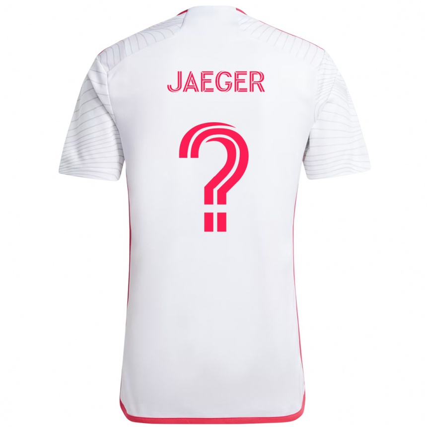 גברים כדורגל Kai Jaeger #0 מג'נטה לבן הרחק ג'רזי 2025/26