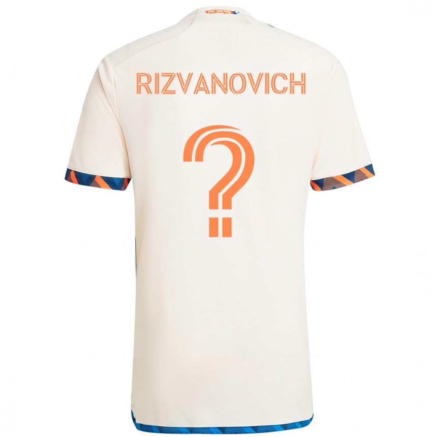 גברים כדורגל Kayne Rizvanovich #0 כחול כהה כתום הרחק ג'רזי 2025/26