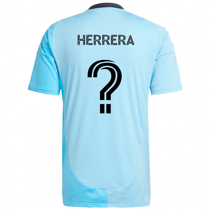 גברים כדורגל Oscar Herrera #0 שחור כחול הרחק ג'רזי 2025/26