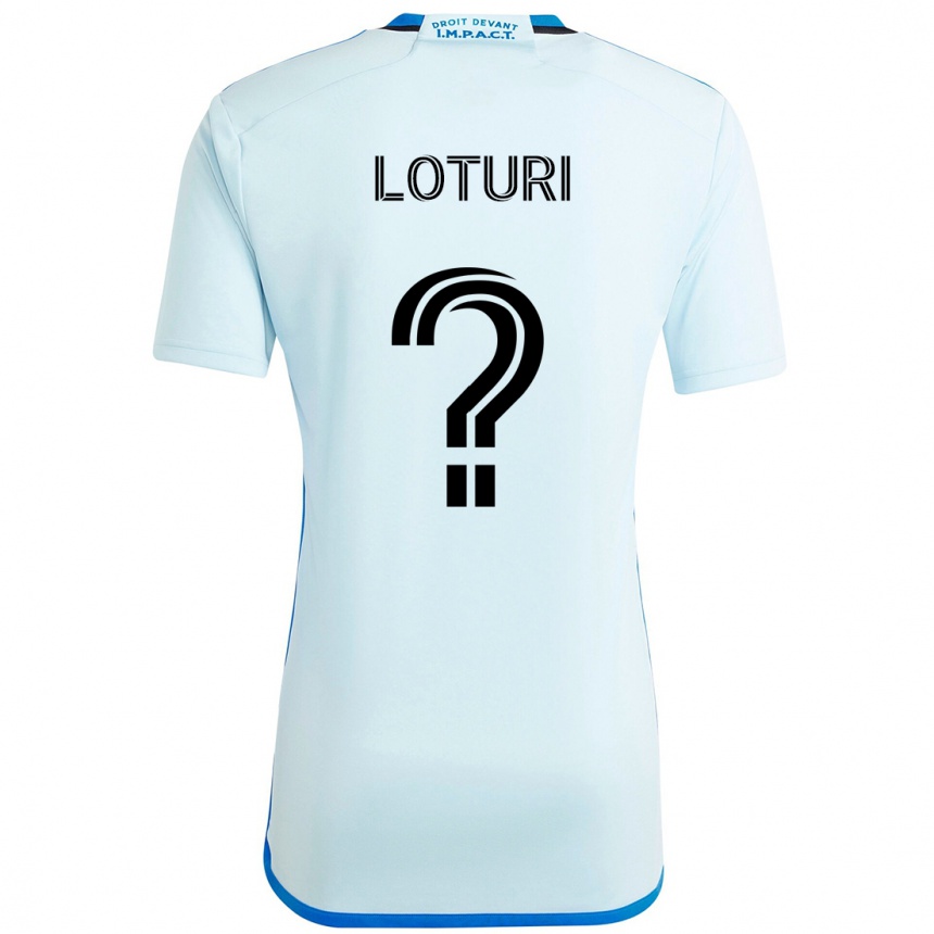 גברים כדורגל Victor Loturi #0 כחול כהה שחור הרחק ג'רזי 2025/26