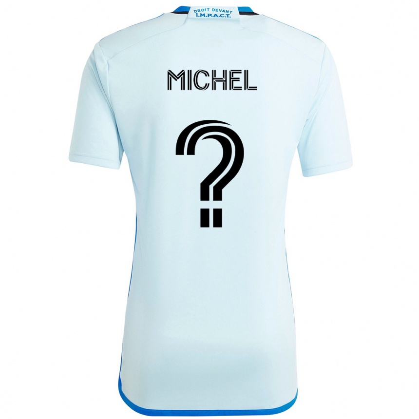 גברים כדורגל Judewellin Michel #0 כחול כהה שחור הרחק ג'רזי 2025/26