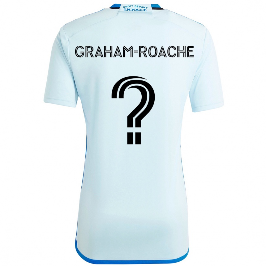 גברים כדורגל Owen Graham-Roache #0 כחול כהה שחור הרחק ג'רזי 2025/26