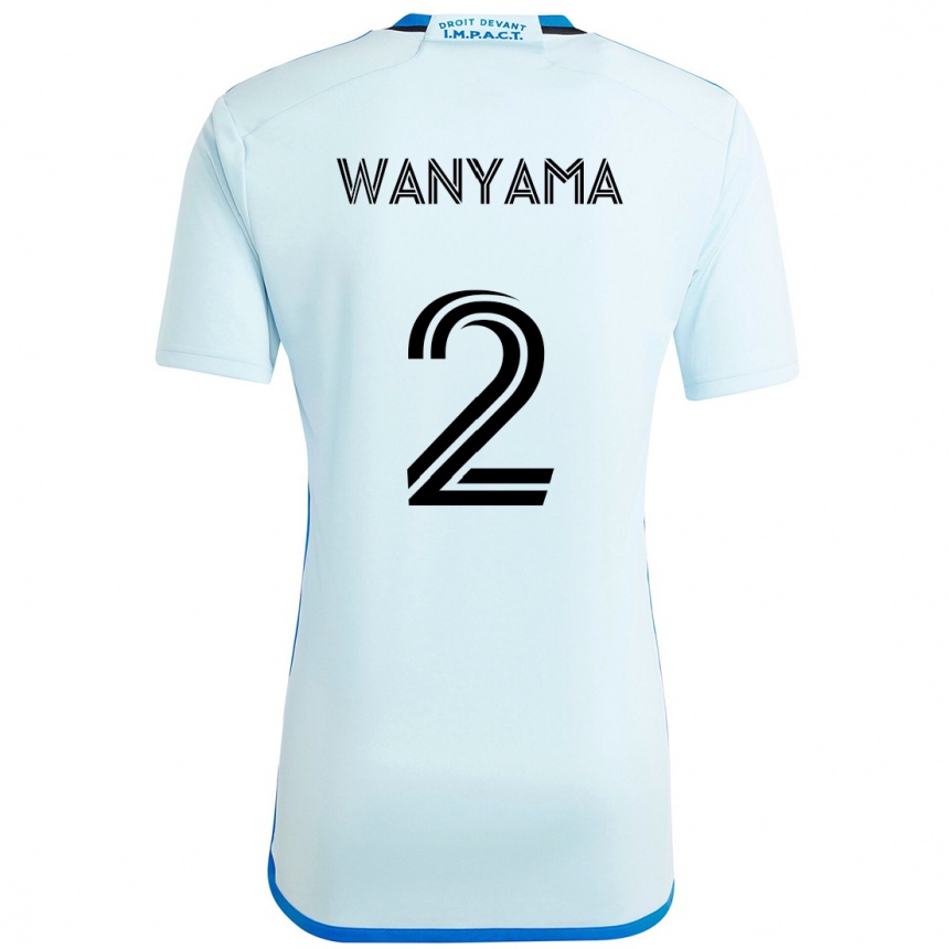 גברים כדורגל Victor Wanyama #2 כחול כהה שחור הרחק ג'רזי 2025/26