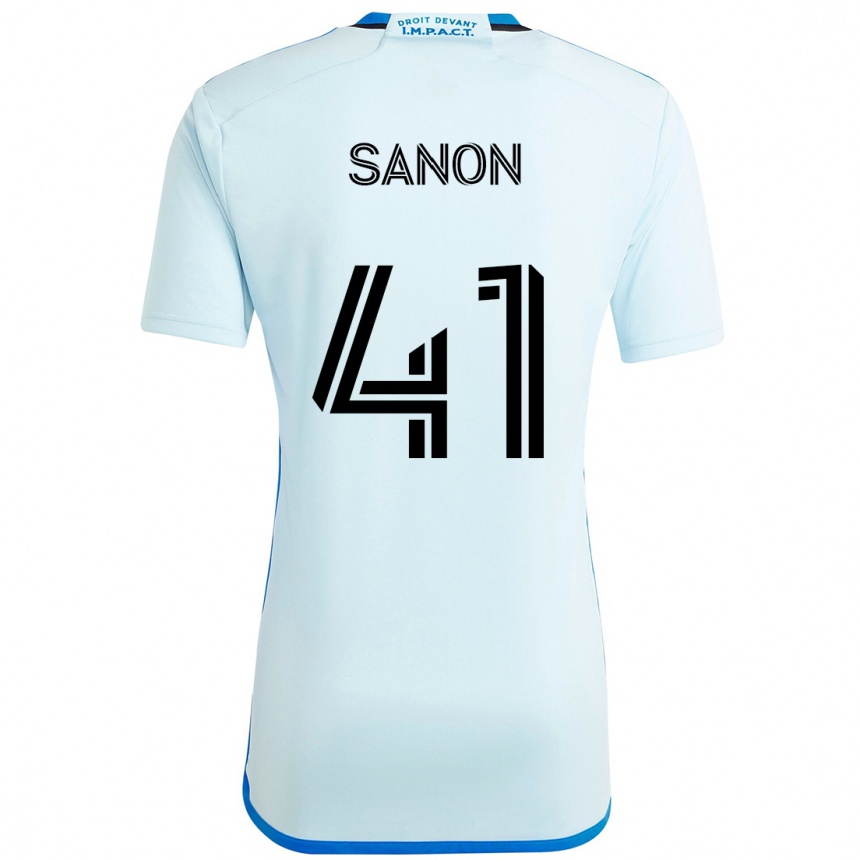 גברים כדורגל Jérémy Sanon #41 כחול כהה שחור הרחק ג'רזי 2025/26