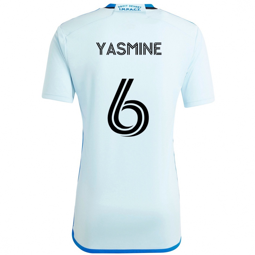 גברים כדורגל Décombe Yasmine #6 כחול כהה שחור הרחק ג'רזי 2025/26