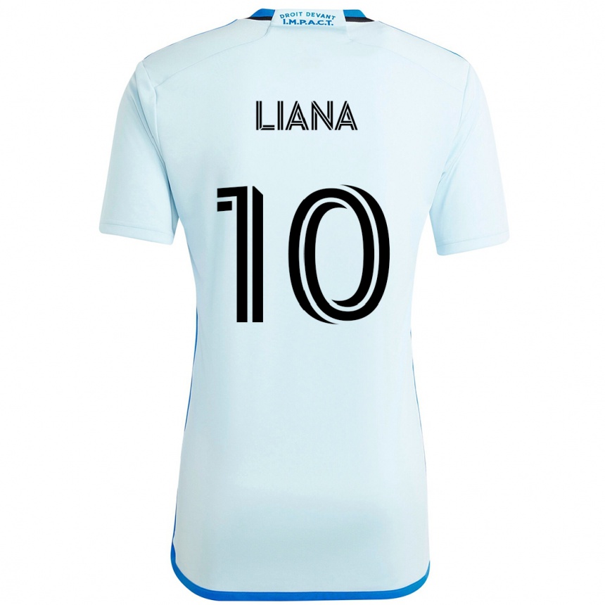 גברים כדורגל Tarasco Liana #10 כחול כהה שחור הרחק ג'רזי 2025/26