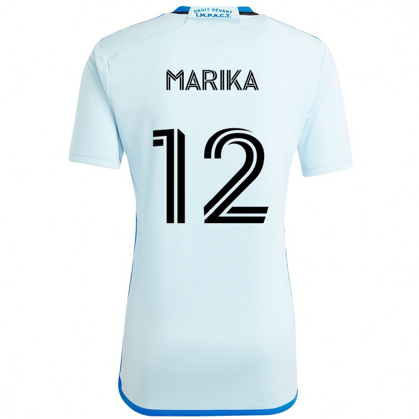 גברים כדורגל Martineau Marika #12 כחול כהה שחור הרחק ג'רזי 2025/26