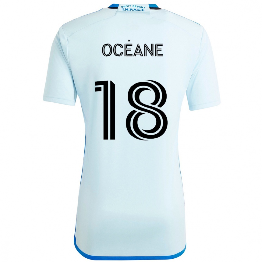 גברים כדורגל Blouin Océane #18 כחול כהה שחור הרחק ג'רזי 2025/26