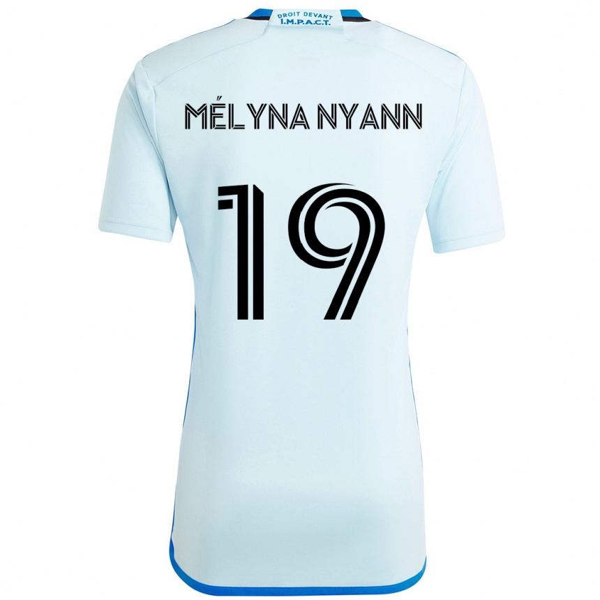 גברים כדורגל Alexis Mélyna Nyann #19 כחול כהה שחור הרחק ג'רזי 2025/26
