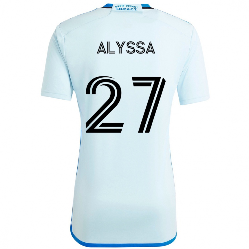 גברים כדורגל Garreaud Alyssa #27 כחול כהה שחור הרחק ג'רזי 2025/26