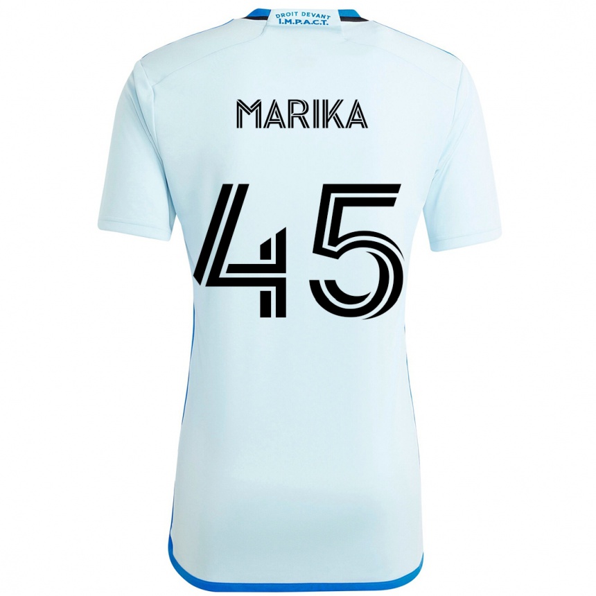גברים כדורגל Cregheur Marika #45 כחול כהה שחור הרחק ג'רזי 2025/26