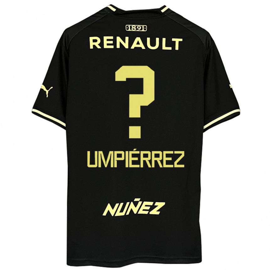 גברים כדורגל Leandro Umpiérrez #0 צהוב שחור הרחק ג'רזי 2025/26