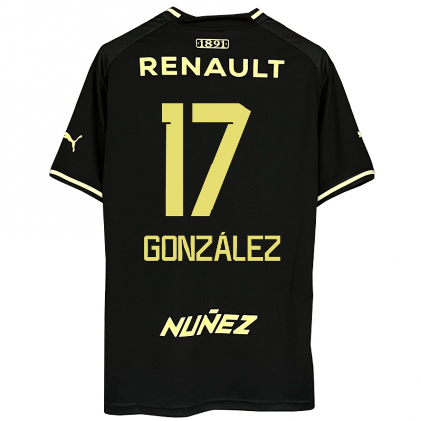 גברים כדורגל Luciano González #17 צהוב שחור הרחק ג'רזי 2025/26