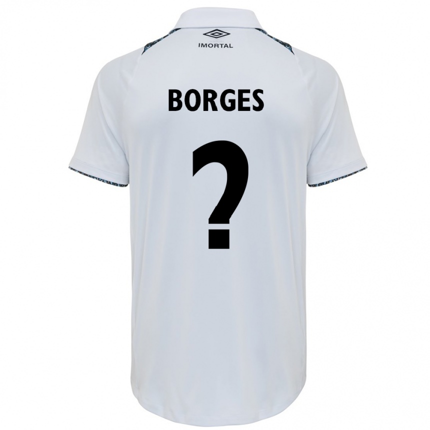 גברים כדורגל Nathan Borges #0 כחול שחור לבן הרחק ג'רזי 2025/26