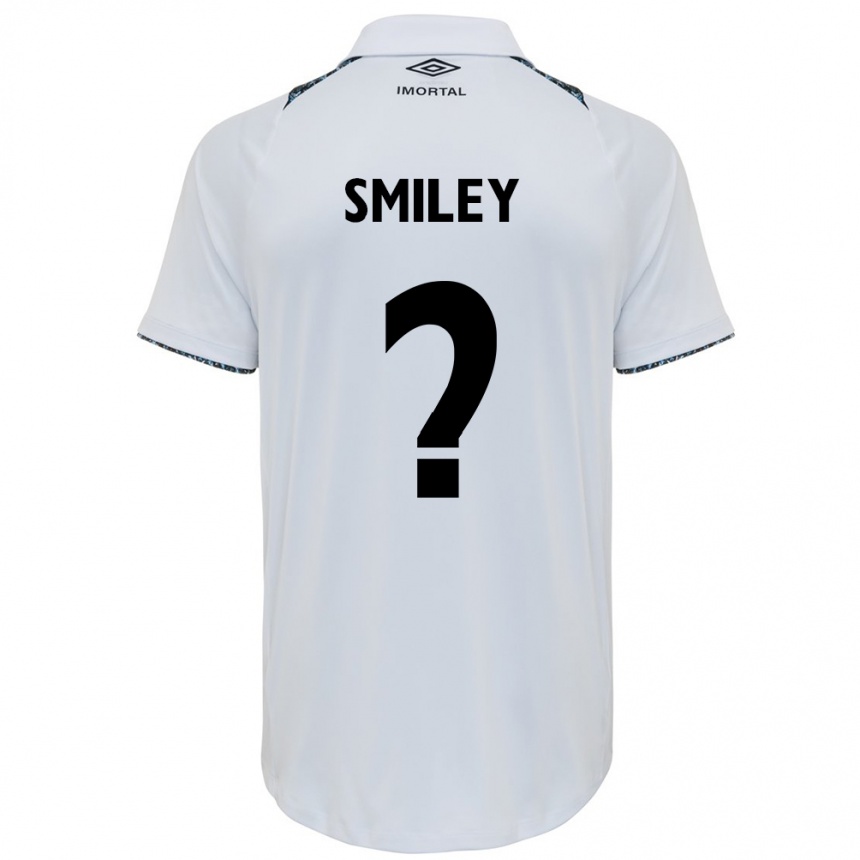 גברים כדורגל Smiley #0 כחול שחור לבן הרחק ג'רזי 2025/26