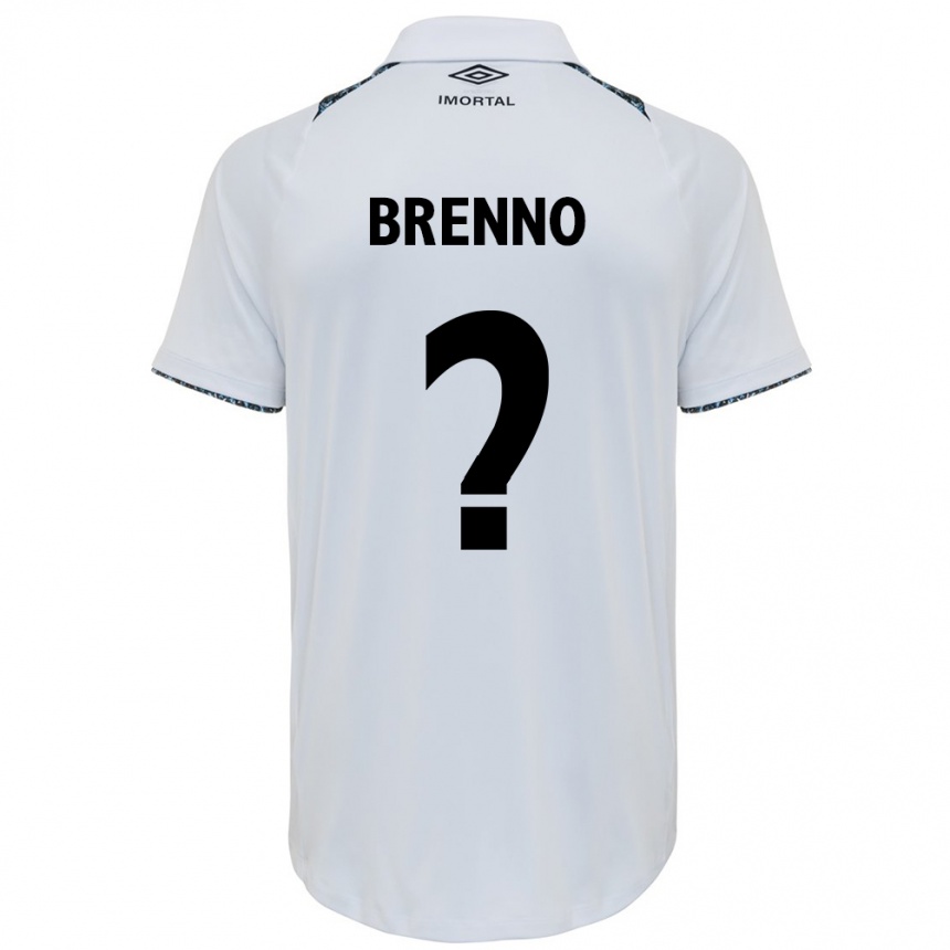 גברים כדורגל Brenno #0 כחול שחור לבן הרחק ג'רזי 2025/26