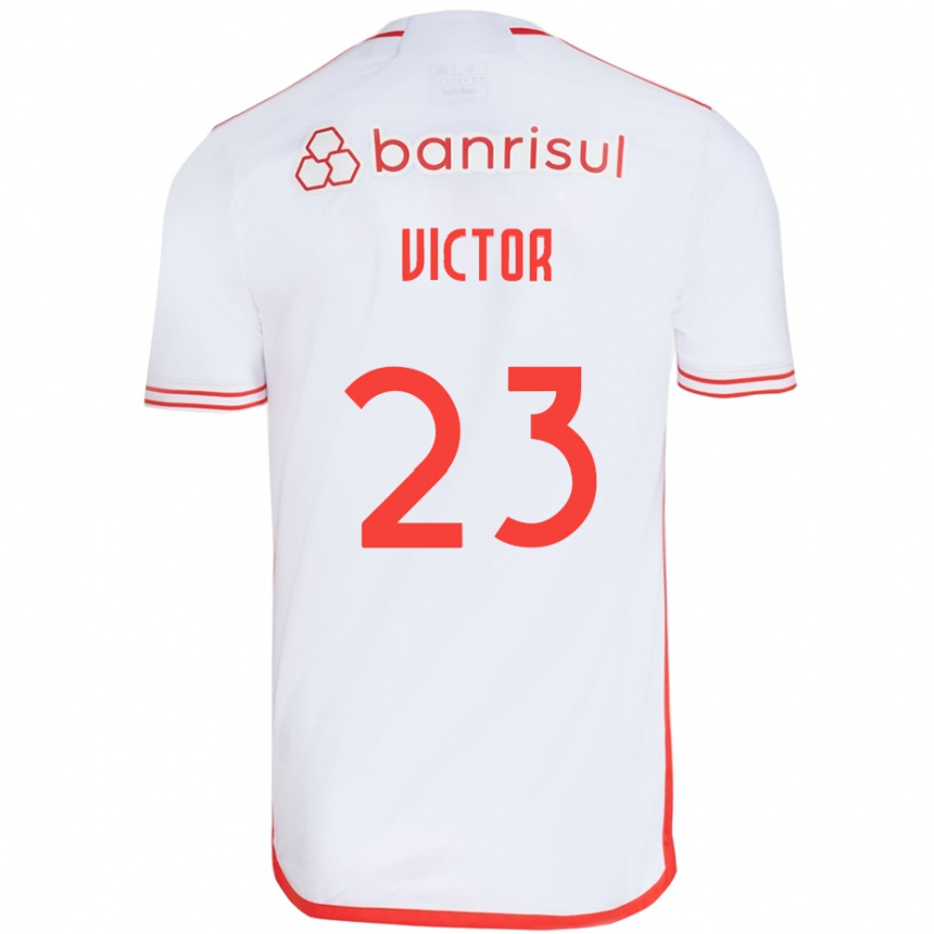 גברים כדורגל Paulo Victor Vidotti #23 אדום לבן הרחק ג'רזי 2025/26